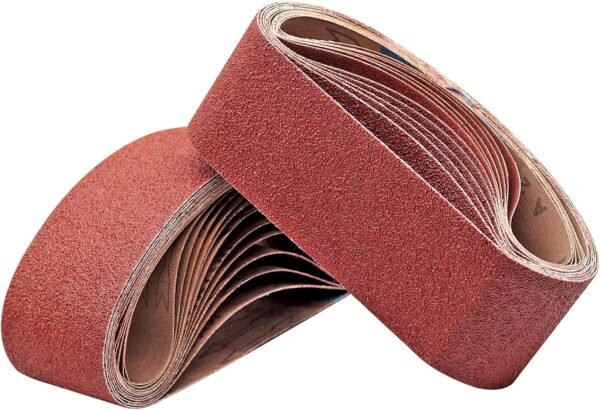 3 x 21 Inch Sanding Belt Pack 3-Inch x 21-Inch
