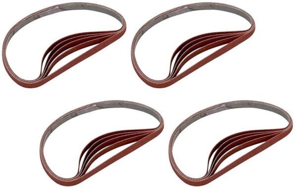 Sanding Detailer Replacement Belts 20-Pack, 5 Each of 80,120,180,240 grit