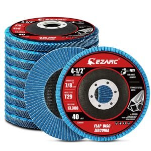40 grit 4-1/2 x 7/8 inch flap discs
