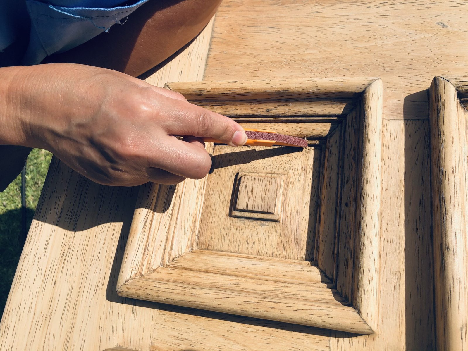 1/4 inch sanding detailer kit 24pc hexagon aluminum oxide coarse grit for crafting