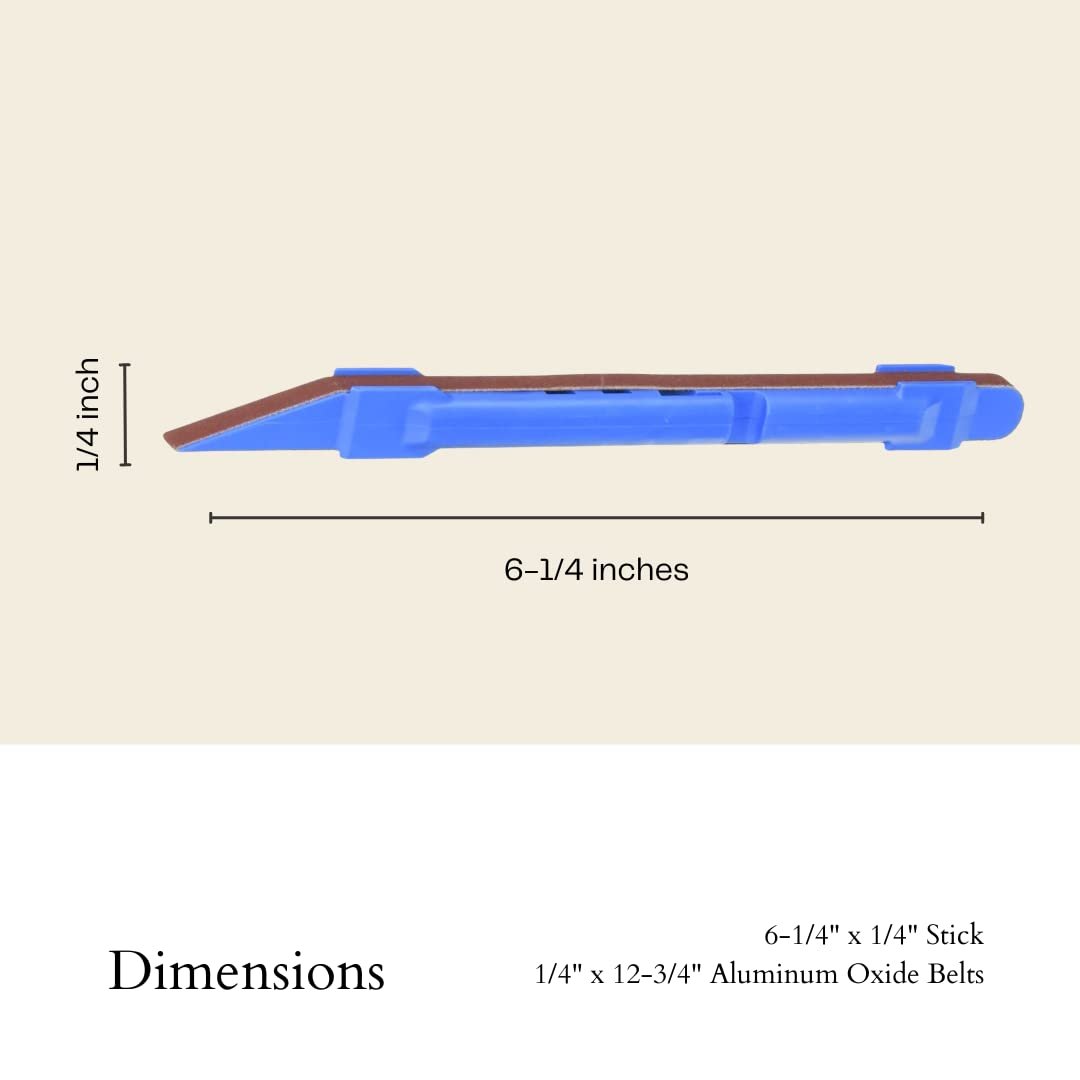 1/4 inch sanding detailer kit 24pc hexagon aluminum oxide coarse grit for crafting