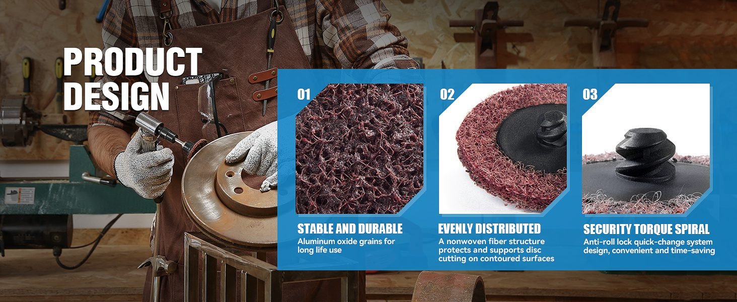 2 inch quick change roll lock sanding discs set best match size