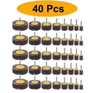 40 Pcs Flap Wheel Sander Set