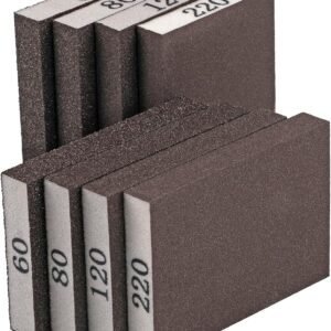 8 Pack Sanding Sponge, Sanding Blocks 60/80/120/220 Grit Assortment, Sand Paper for Wood Furniture, Sander Pads, Washable and Reusable Sandpaper for Drywall Metal Glasses Repair