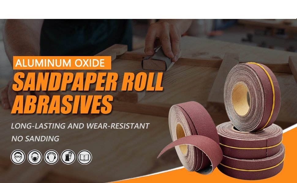 1" x 19' Sandpaper Shop Roll 