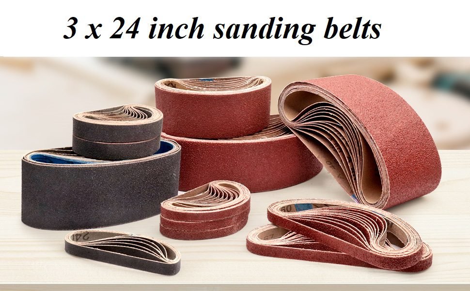 3 x 24 inch sanding belts heavy duty industrial grinding