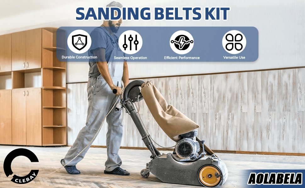 8 x 19 inch blue zirconia sanding belts for floor sanding